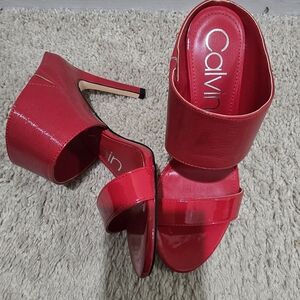 CK Women's Red Heels